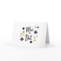 Who Dat Fun Greeting Card