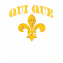 Who Dat in French with Gold Fleur De Lis t-shirts by figstreetstudio Who Dat in French with Gold Fleur De Lis t-shirts