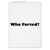 Who Farted? Card