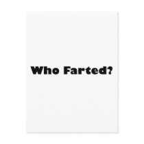 Who Farted? Postcards