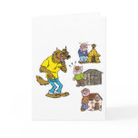 Who fears the Big Bully Wolf? Greeting Card