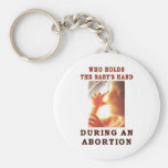WHO HOLDS THE BABY'S HAND KEYCHAIN