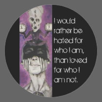 Who I am Skull sticker stickers
