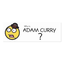 Who is ADAM CURRY? Bookmark Business Card Templates