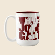 Who is John Galt? 15oz mug red