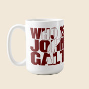 Who is John Galt? 15oz mug red