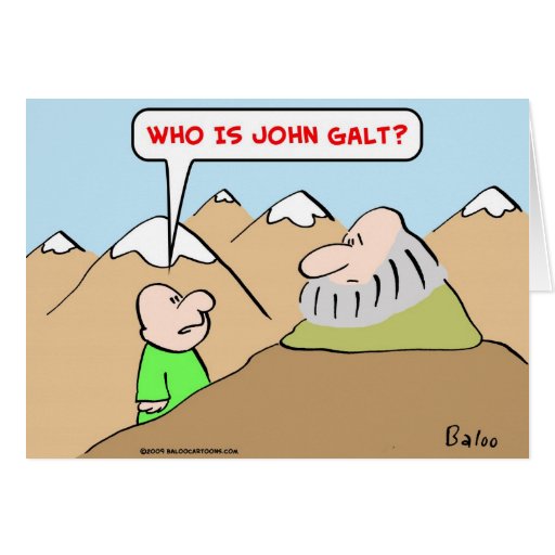 who is john galt ayn rand objectivism card
