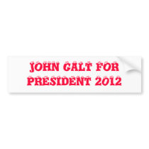 WHO IS JOHN GALT BUMPER STICKER