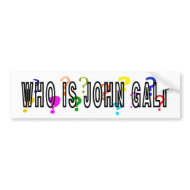 Who is John Galt? Bumper Sticker bumpersticker
