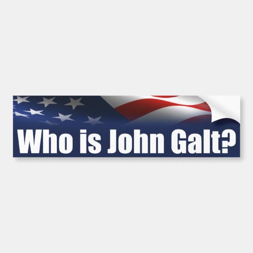 Who Is John Galt Bumper Sticker Zazzle