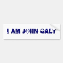 WHO IS JOHN GALT BUMPER STICKERS