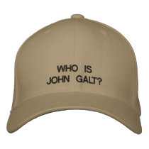 Who is John Galt? Embroidered Baseball Caps