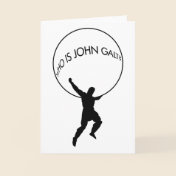 Who Is John Galt? greeting card