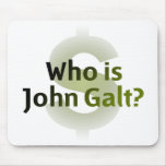 Who Is John Galt? Money Symbol Mouse Pads