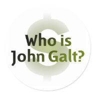 Who Is John Galt? Money Symbol sticker