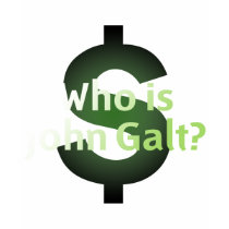 Who Is John Galt? Money Symbol t-shirts