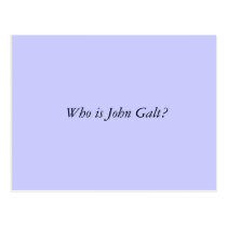 Who is John Galt? postcards