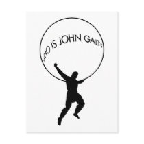 Who Is John Galt? postcard by Patriot_Resistance Who Is John Galt? postcard