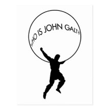 Who Is John Galt? postcard