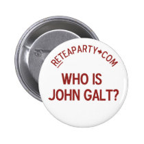 Who is John Galt Tea Party Button buttons