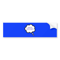 WHO IS JOHN GALT? Thought Cloud Bumper Stickers
