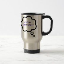WHO IS JOHN GALT? Thought Cloud Coffee Mug