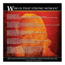 Who is that Strong Woman? - poster posters by twideman1 Who is that Strong Woman? - poster posters