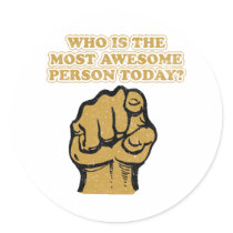 Who is the most AWESOME ? stickers by megedsh Who is the most AWESOME ? stickers