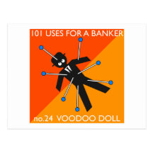 who knew what you do with voodoo?? postcard