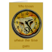 Who Knows Where the Time Goes Card