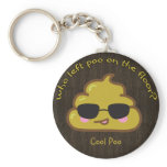 Who left "cool" poo on the floor? keychains