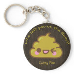 Who left "cutey" poo on the floor? keychains