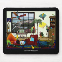Who let the BIRDS out? WOW Mousepad