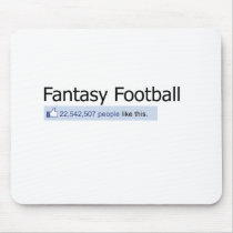 Who Likes Fantasy Football? mousepads