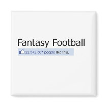 Who Likes Fantasy Football? magnets