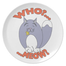 Who?... Meow? Plate