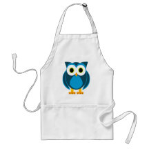 Who? Mr. Owl Cartoon Apron