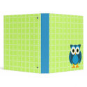 Who? Mr. Owl Cartoon Binder binder