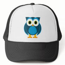 Who? Mr. Owl Cartoon Mesh Hats