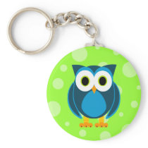 Who? Mr. Owl Cartoon Keychains