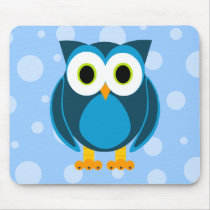 Who? Mr. Owl Cartoon Mouse Pads