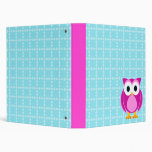 Who? Mrs. Owl Cartoon Binder