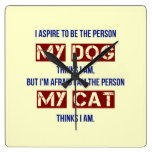Who My Dog Thinks I Am Wall Clocks