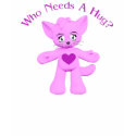 Who Needs A Hug Kitty Cat Toon T-Shirt