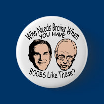 Who Needs Brains Button  buttons