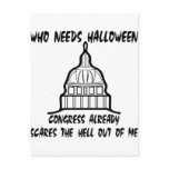 Who Needs Halloween Congress Already Scares Postcards
