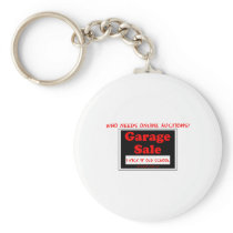 Who Needs Online Auctions T Keychain