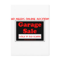 Who Needs Online Auctions T Postcard