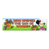 Who Opened The Can of Worms Bumper Sticker