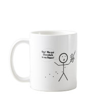 Who Put Cheeseballs in My Hopper mugs by paintspatters Who Put Cheeseballs in My Hopper mugs